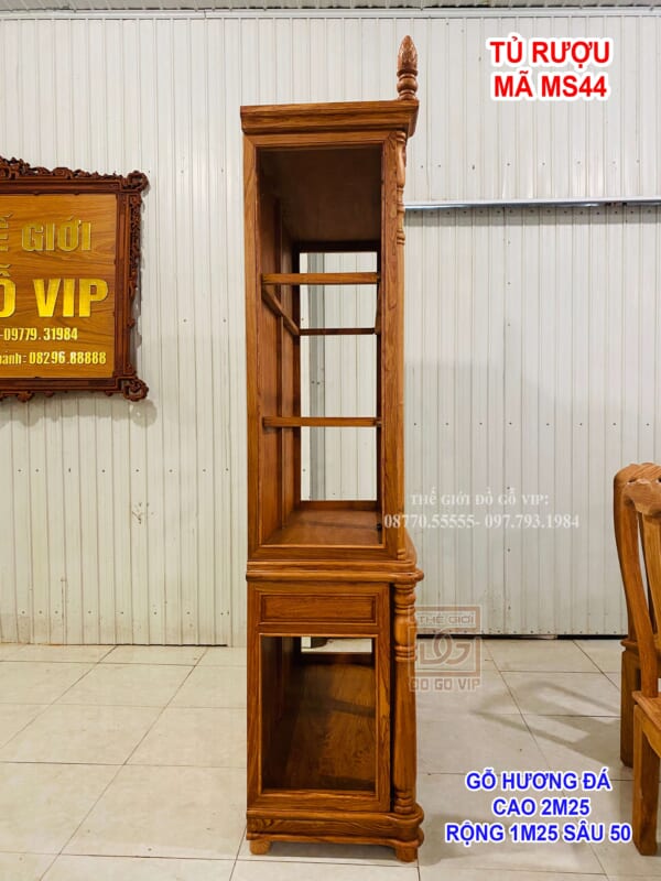 MS44 : TỦ RƯỢU - GỖ HƯƠNG ĐÁ