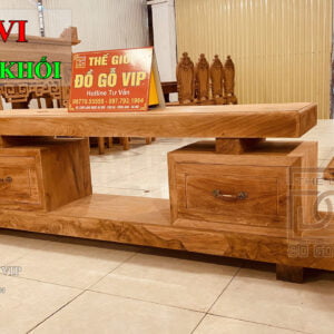 KỆ TIVI NGUYÊN KHỐI - GỖ HƯƠNG ĐÁ TUYỂN CHỌN