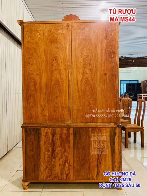 MS44 : TỦ RƯỢU - GỖ HƯƠNG ĐÁ