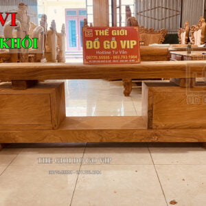 KỆ TIVI NGUYÊN KHỐI - GỖ HƯƠNG ĐÁ TUYỂN CHỌN