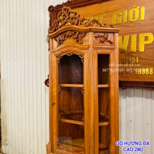 MS53 : TỦ RƯỢU GÓC CAO CẤP - GỖ HƯƠNG ĐÁ