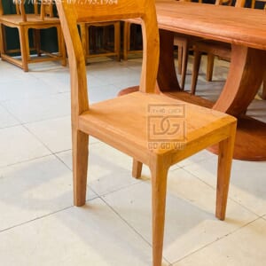 MS18 : BÀN ĂN BẦU DỤC - 8 GHẾ- GỖ HƯƠNG ĐÁ