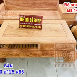MS14 : BỘ SOFA 5 MÓN - GỖ HƯƠNG ĐÁ