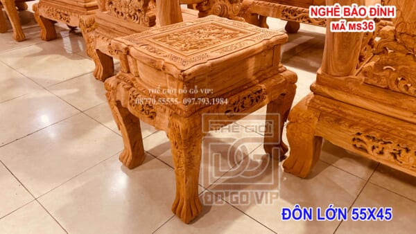 MS36 : BỘ QUỐC NGHÊ BẢO ĐỈNH 6 MÓN  - GỖ HƯƠNG ĐÁ