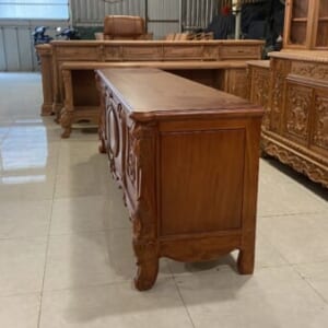 MS69 : KỆ TIVI HOÀNG GIA - GỖ HƯƠNG ĐÁ