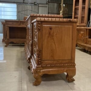 MS54 : KỆ TIVI LOUIS - GỖ HƯƠNG ĐÁ