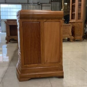 MS55 : KỆ TIVI MÕ ĐỒNG TIỀN - GỖ HƯƠNG ĐÁ