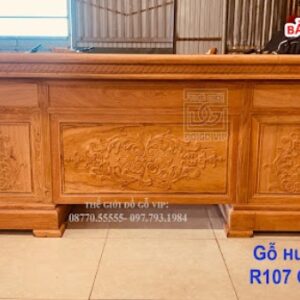 Bàn giám đốc gỗ hương đá - Sản phẩm khẳng định uy quyền các sếp