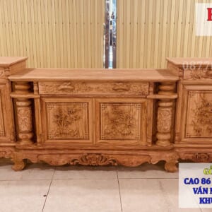 KỆ TIVI CỘT NHO - GỖ HƯƠNG ĐÁ