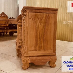 KỆ TIVI CỘT NHO - GỖ HƯƠNG ĐÁ