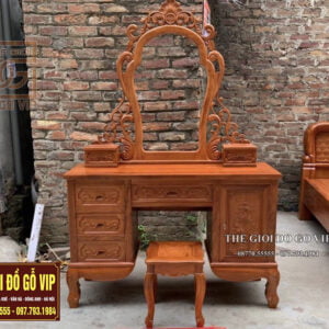 BÀN PHẤN - TRANG ĐIỂM ĐỤC HOA LÁ TÂY