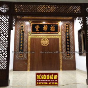 HOÀNH PHI CÂU ĐỐI - KHÔNG GIAN PHÒNG THỜ