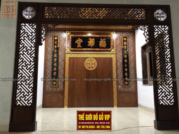 HOÀNH PHI CÂU ĐỐI - KHÔNG GIAN PHÒNG THỜ