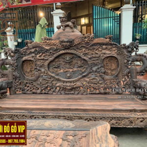 Bộ rồng đỉnh 12 món gỗ mun lào giá tốt nhất thị trường