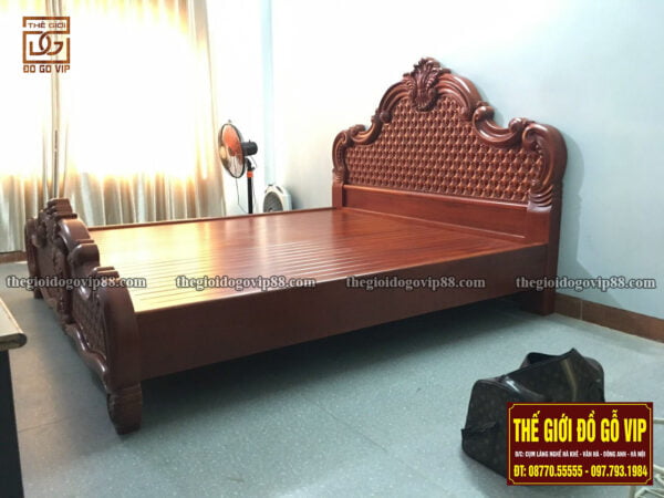 GIƯỜNG NGỦ MẪU LUOIS ĐỤC TRÁM
