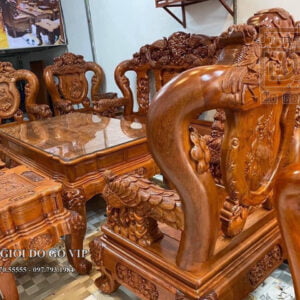 BỘ BÀN GHẾ MINH QUỐC CHIM CÔNG - 10 MÓN
