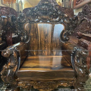 Bộ Hoàng Gia Nguyên Khối - Gỗ Mun Lào