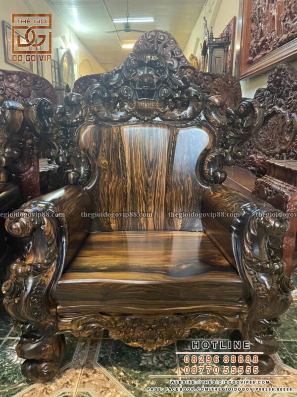 Bộ Hoàng Gia Nguyên Khối - Gỗ Mun Lào