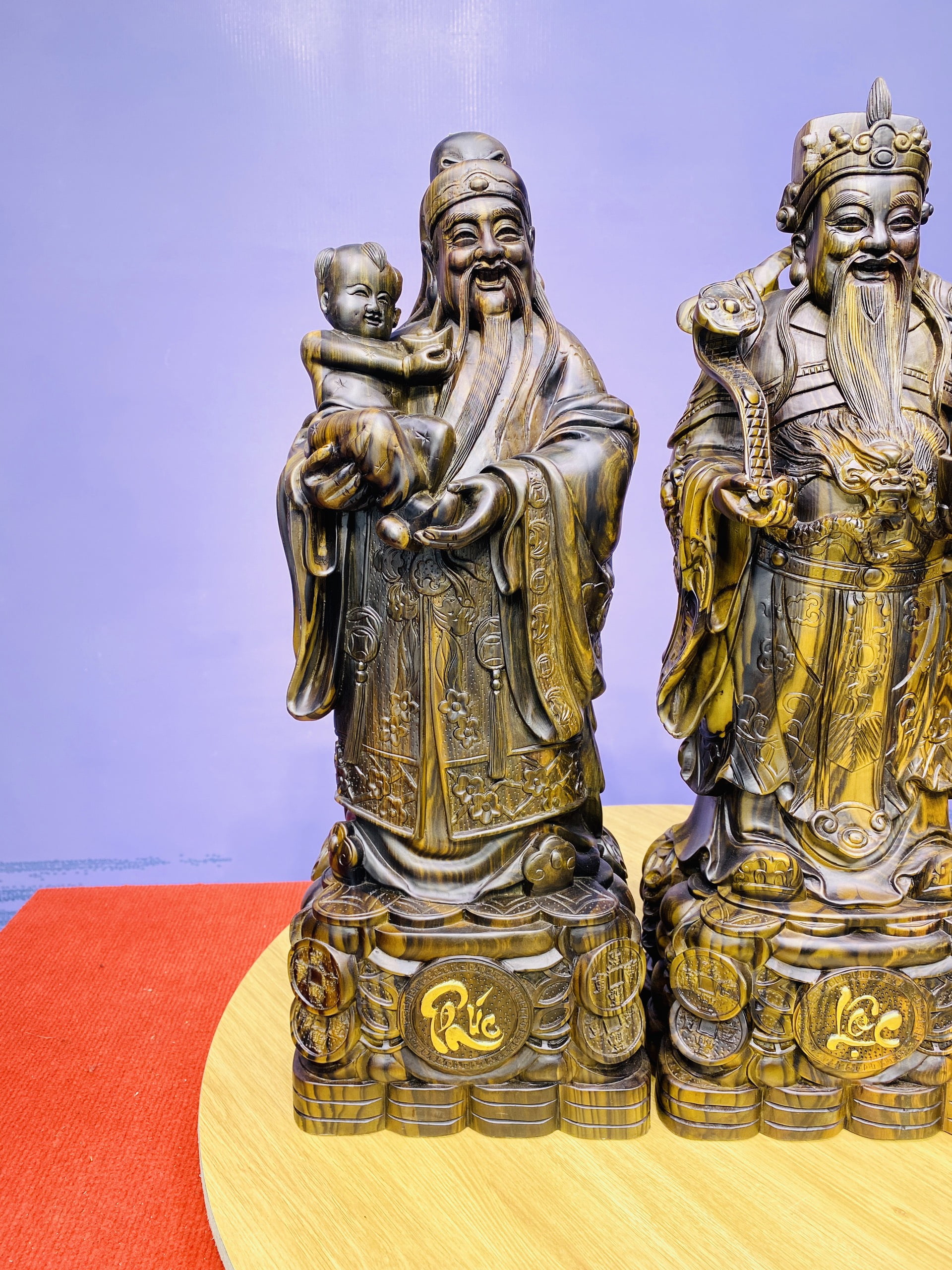 Tam Đa Phúc Lộc Thọ 60 Mun Hoa