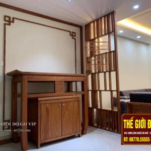 ÁN GIAN TRIỆN TRƠN - GỖ GÕ ĐỎ