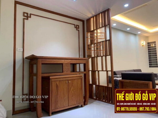 ÁN GIAN TRIỆN TRƠN - GỖ GÕ ĐỎ