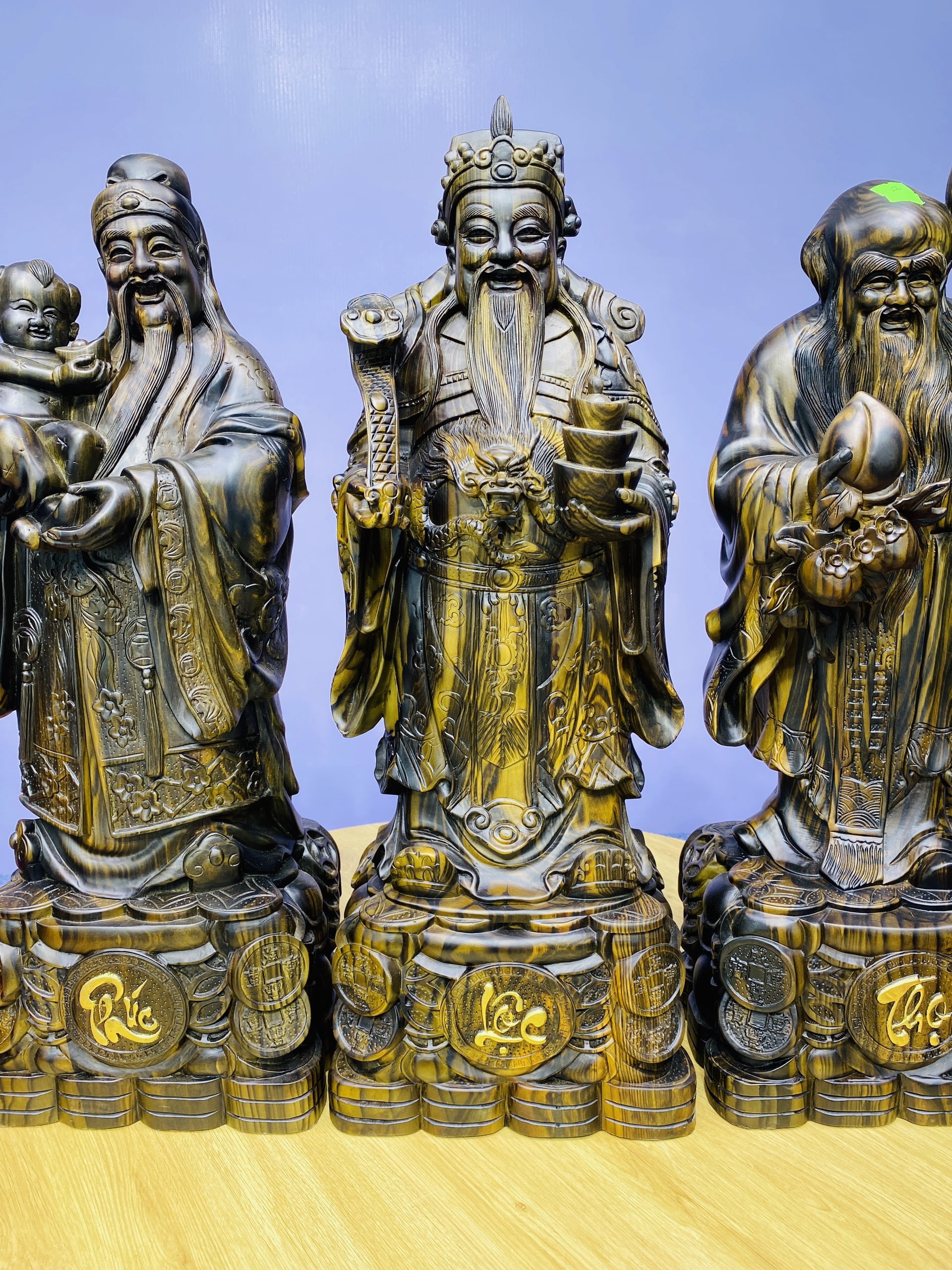 Tam Đa Phúc Lộc Thọ 60 Mun Hoa