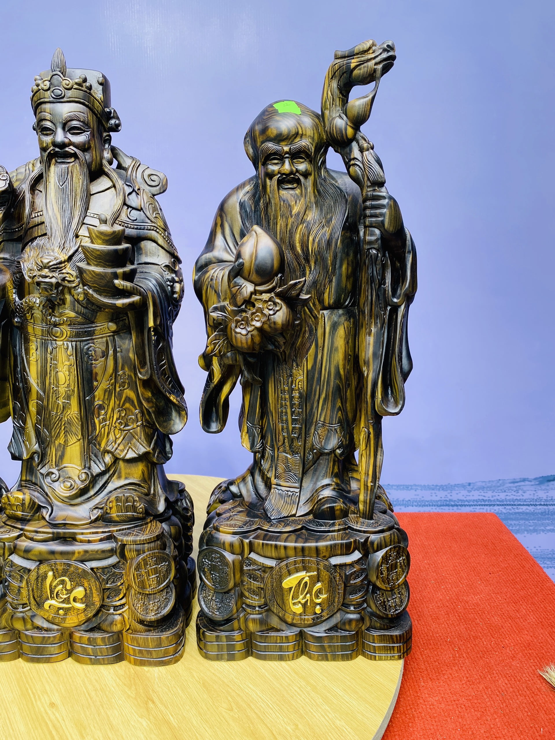 Tam Đa Phúc Lộc Thọ 60 Mun Hoa