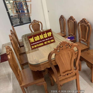 BỘ BÀN ĂN HOÀNG GIA - 10 GHẾ- CHẤT GỖ HƯƠNG ĐÁ