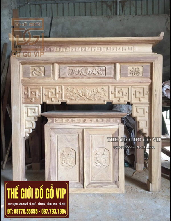 CẶP ÁN GIAN GỖ GÕ ĐỎ