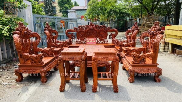 Nghê Tay Khuỳnh 10 Món - Gỗ Hương Đá