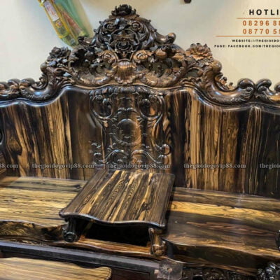 Bộ Hoàng Gia Nguyên Khối - Gỗ Mun Lào