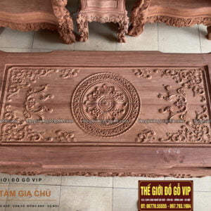 BỘ BÀN GHẾ SOFA HOÀNG GIA HOA LÁ TÂY 10 MÓN - GỖ HƯƠNG ĐÁ