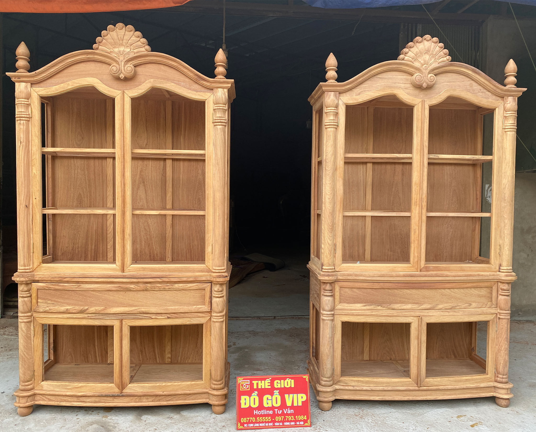 TỦ RƯỢU TO - GỖ GÕ ĐỎ