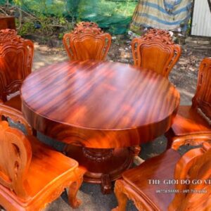 Bộ bàn ghế gỗ nguyên khối - Khẳng định đẳng cấp gia chủ