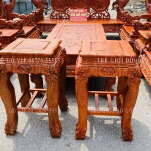 Nghê Tay Khuỳnh 10 Món - Gỗ Hương Đá
