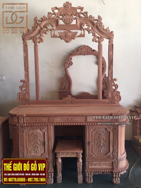 Bàn trang điểm gỗ tự nhiên đẹp có độ bền lên tới hàng chục năm