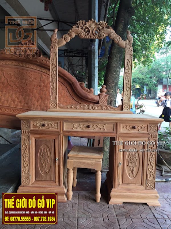 Thế giới đồ gỗ VIP - Địa chỉ cung cấp bàn trang điểm gỗ tự nhiên uy tín, chất lượng