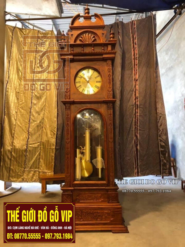 ĐỒNG HỒ MÁI VÒM - GỖ HƯƠNG ĐÁ