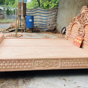 GIƯỜNG NGỦ MẪU HOÀNG GIA TÂN CỔ ĐIỂN HÀNG NGUYÊN KHỐI - GỖ HƯƠNG ĐÁ