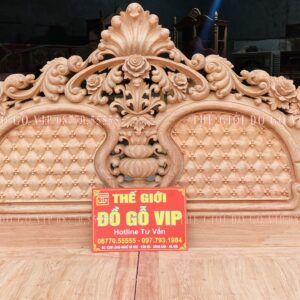 GIƯỜNG NGỦ MẪU HOÀNG GIA TÂN CỔ ĐIỂN HÀNG NGUYÊN KHỐI - GỖ HƯƠNG ĐÁ