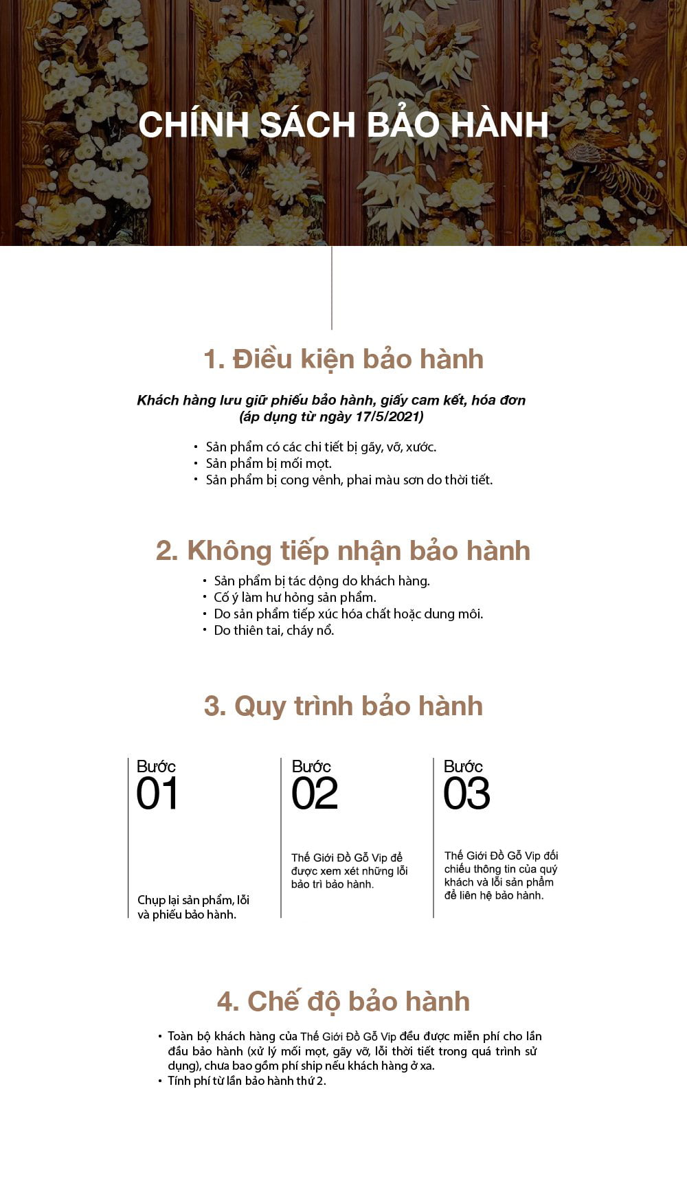 Chính sách bảo hành