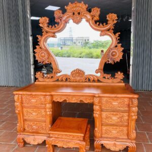 BÀN PHẤN HOÀNG GIA LOUIS- GỖ HƯƠNG ĐÁ