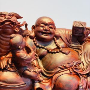 Siêu Phẩm Di Lặc Ngồi Ngũ Phúc - Gỗ Tử Đàn SP767