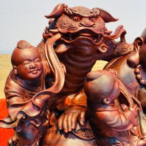 Siêu Phẩm Di Lặc Ngồi Ngũ Phúc - Gỗ Tử Đàn SP767
