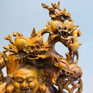 Di Lặc Tam Phúc Thuần Nghê - Gỗ Sưa Đỏ SP686