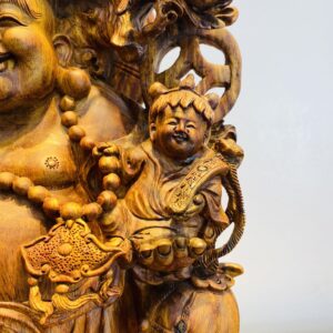 Di Lặc Tam Phúc Thuần Nghê - Gỗ Sưa Đỏ SP686