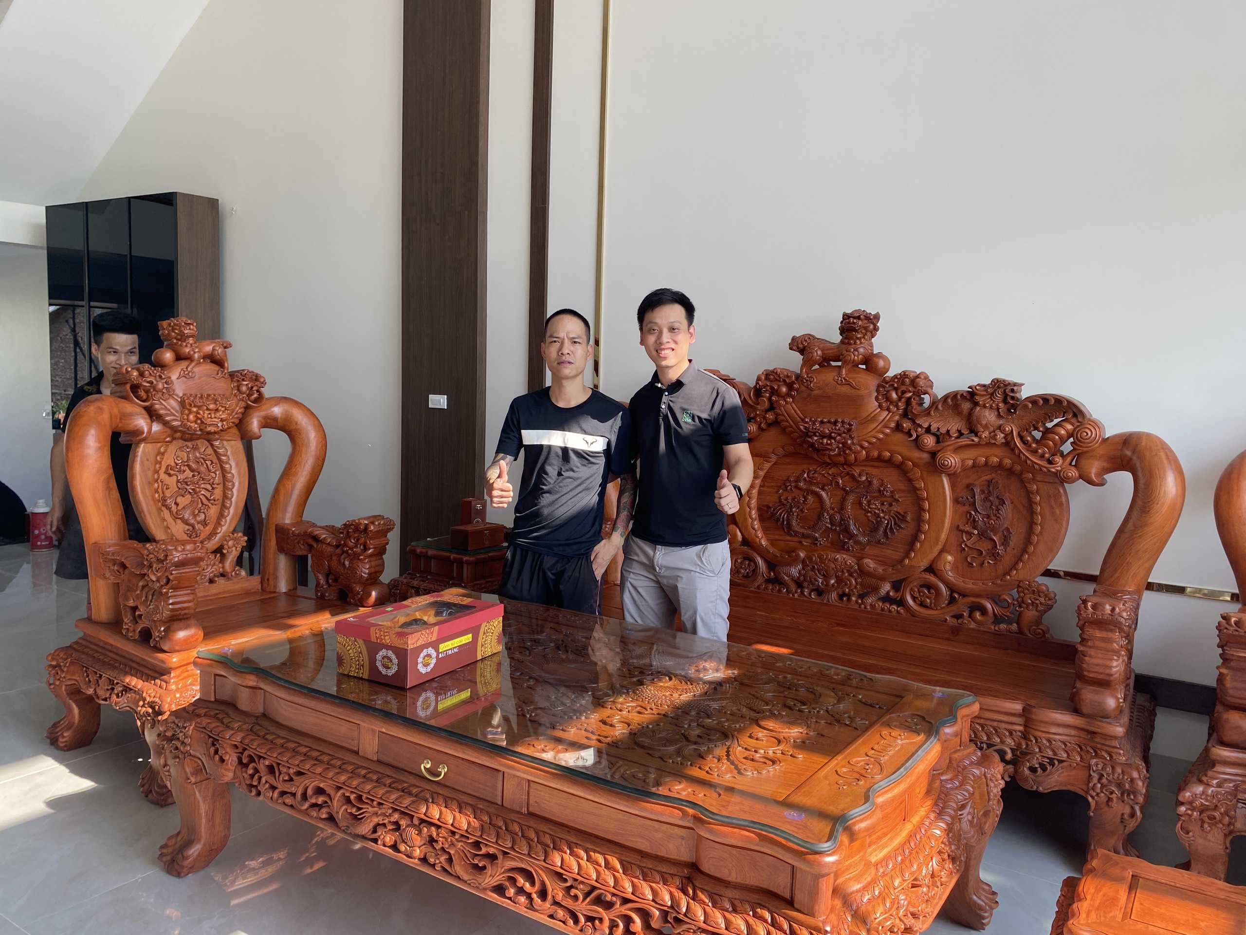 BÀN GIAO BỘ NGHÊ BẢO ĐỈNH CỘT 14 CHO A TRAI ĐAN PHƯỢNG