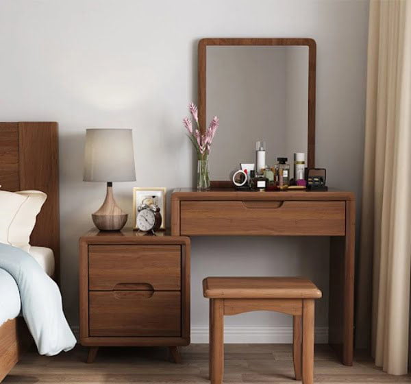Bàn trang điểm gỗ đơn giản