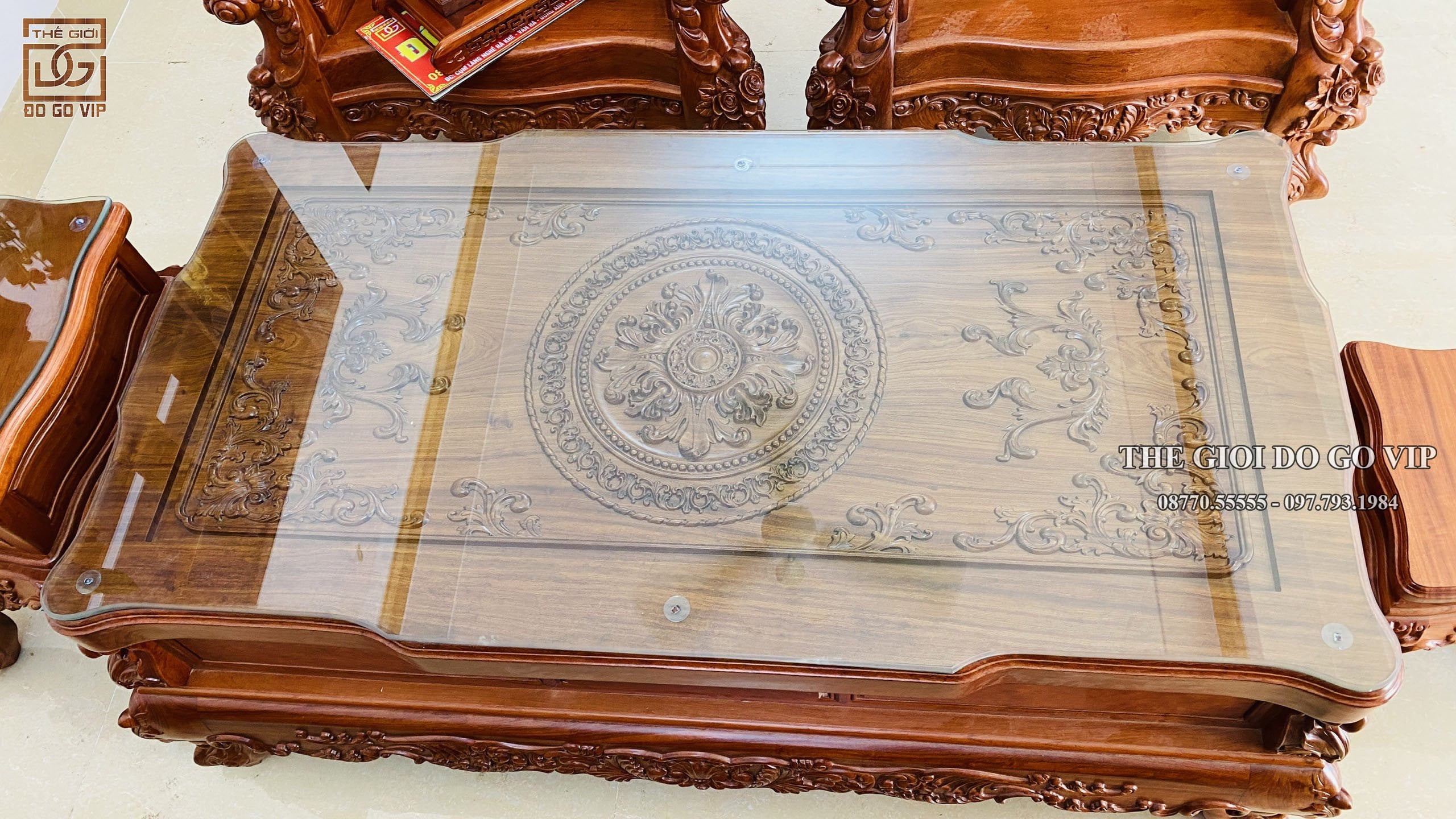 18/12 Bàn giao bộ Hoàng Gia Nguyên Khối - Gỗ Hương Đá cho A Toàn - Tân Yên Bắc Giang