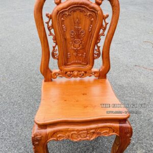 BÀN ĂN CHỮ NHẬT NGUYÊN KHỐI- 8 GHẾ- GỖ HƯƠNG ĐÁ